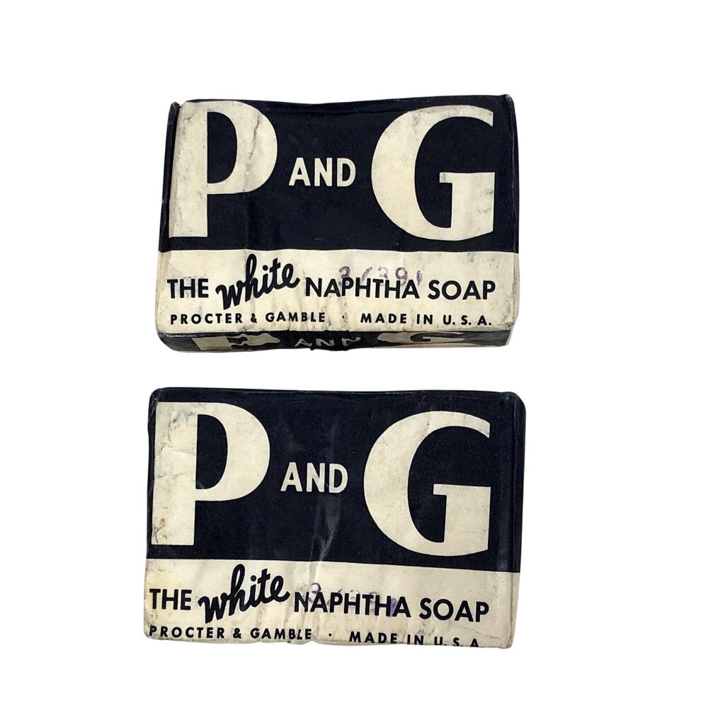 P And G White Naphtha Soap Procter & Gamble TWO Bars Sealed Unopened Vintage